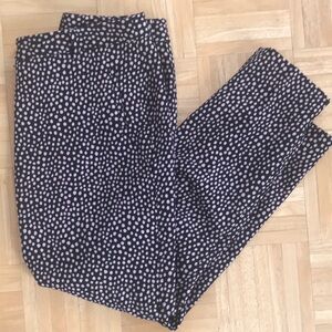 Talbots curvy Hampton polka dot pants EUC work business casual 4 petite